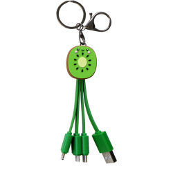 Câble 3 en 1 USB A/micro USB & USB C & Lightning 0,15m Kiwi Yello Koko