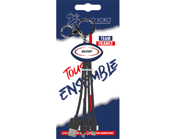 Câble 3 en 1 Andy Sport USB...