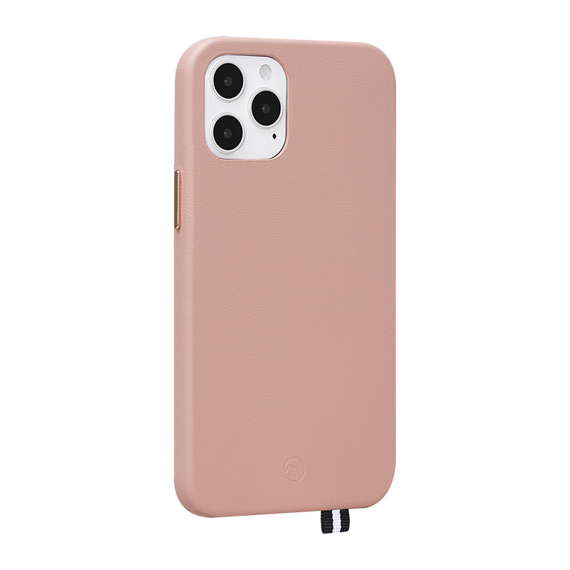 Coque pour iPhone 12 Pro Max Elysée en Cuir Rose Artefakt