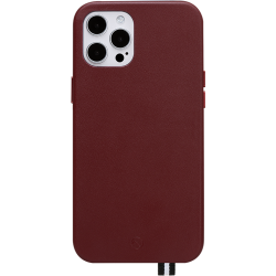 Coque pour iPhone 12 Pro Max Elysée en Cuir Bordeaux Artefakt