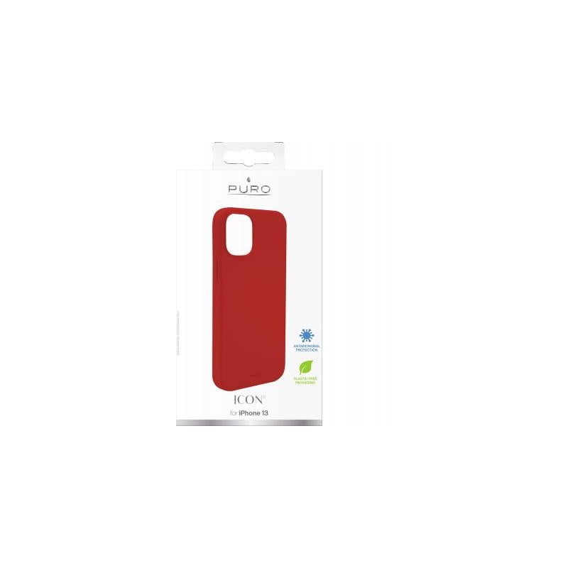 Coque iPhone 13 Silicone Icon Rouge Puro