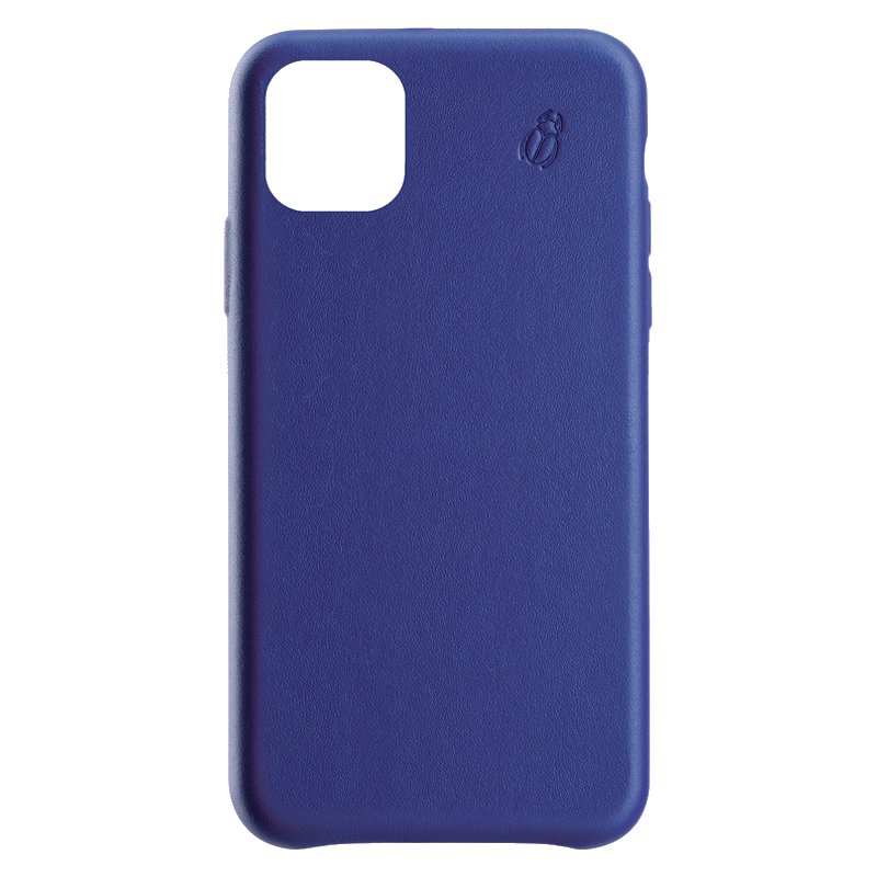 Coque pour iPhone 11 en Cuir Bleue Beetlecase