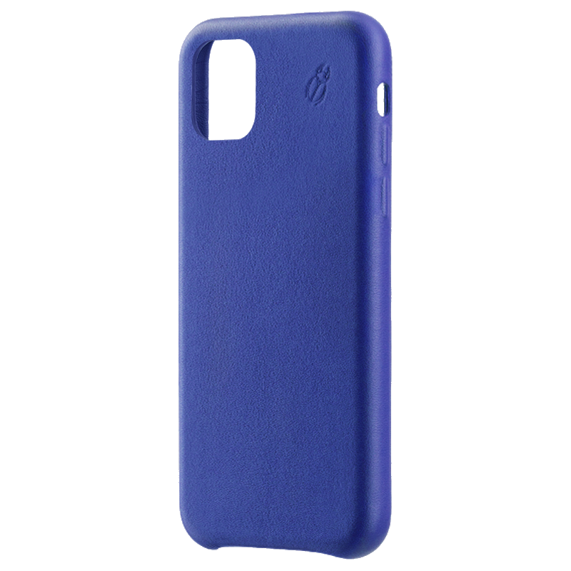 Coque pour iPhone 11 en Cuir Bleue Beetlecase