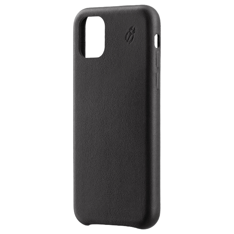 Coque pour iPhone 11 en Cuir Noire Beetlecase