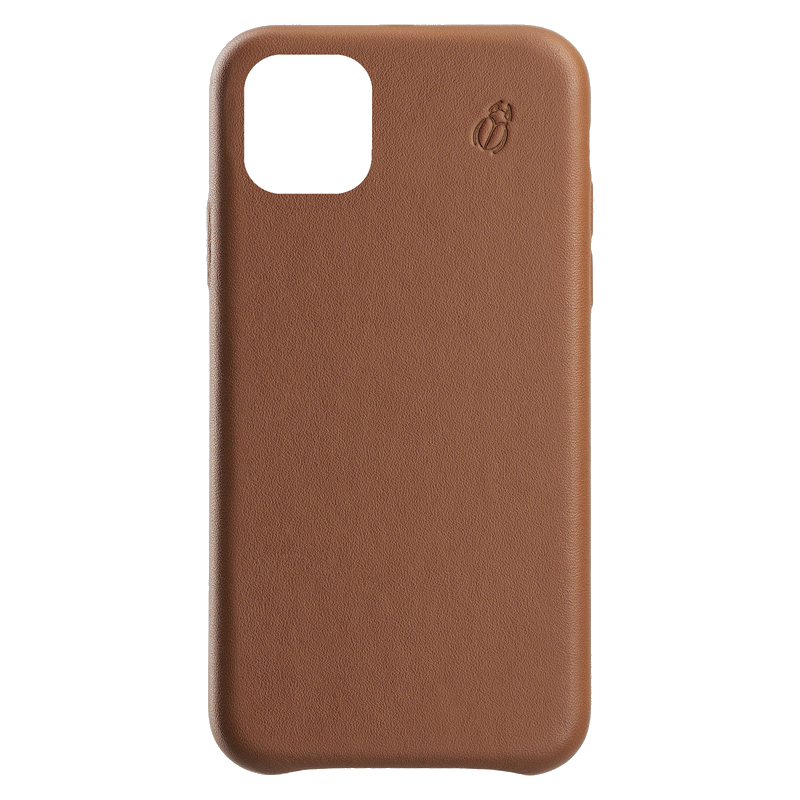Coque pour iPhone 11 en Cuir Marron Beetlecase