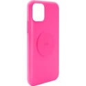 Coque iPhone 11 Silicone Icon aimantée Fuchsia Fluo Puro