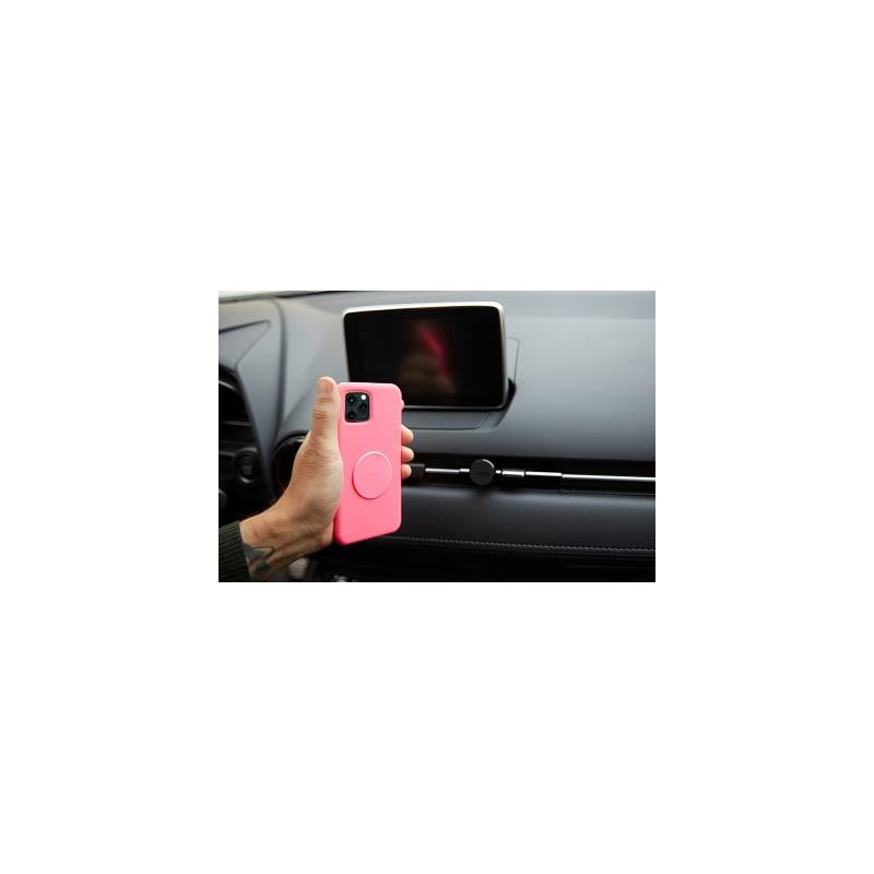 Coque iPhone 11 Silicone Icon aimantée Fuchsia Fluo Puro